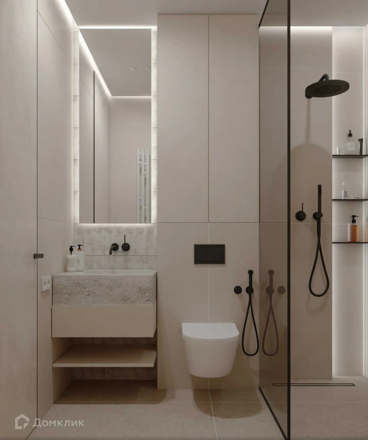 Планировка 2-комнатной квартиры 62.2 м² в ЖК Движение61, г. Ростов-на-Дону — фото 5