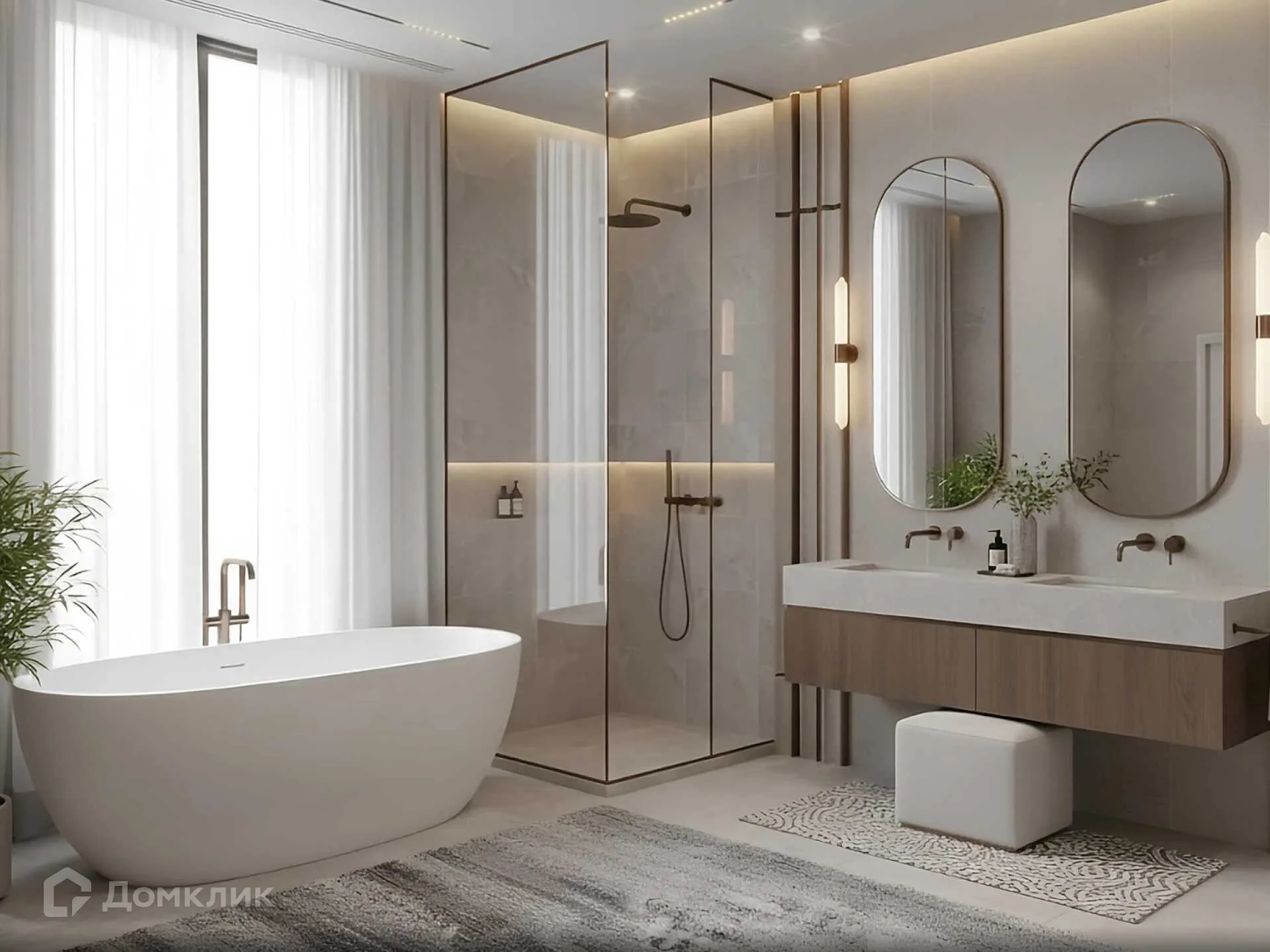 Планировка 3-комнатной квартиры 83 м² в ЖК Движение61, г. Ростов-на-Дону — фото 6