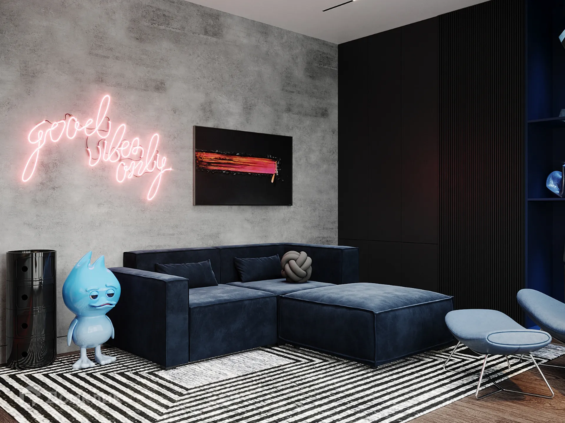 Планировка 1-комнатной квартиры 43.4 м² в ЖК Движение61, г. Ростов-на-Дону — фото 6