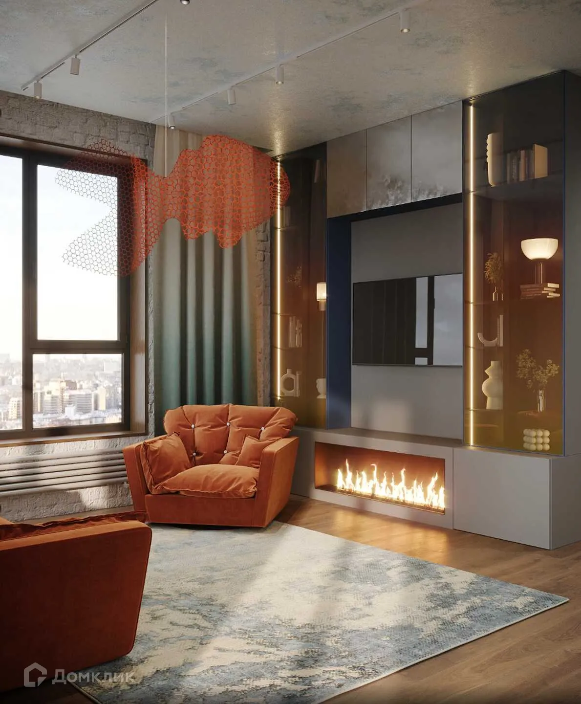 Планировка 2-комнатной квартиры 62.5 м² в ЖК Движение61, г. Ростов-на-Дону — фото 9