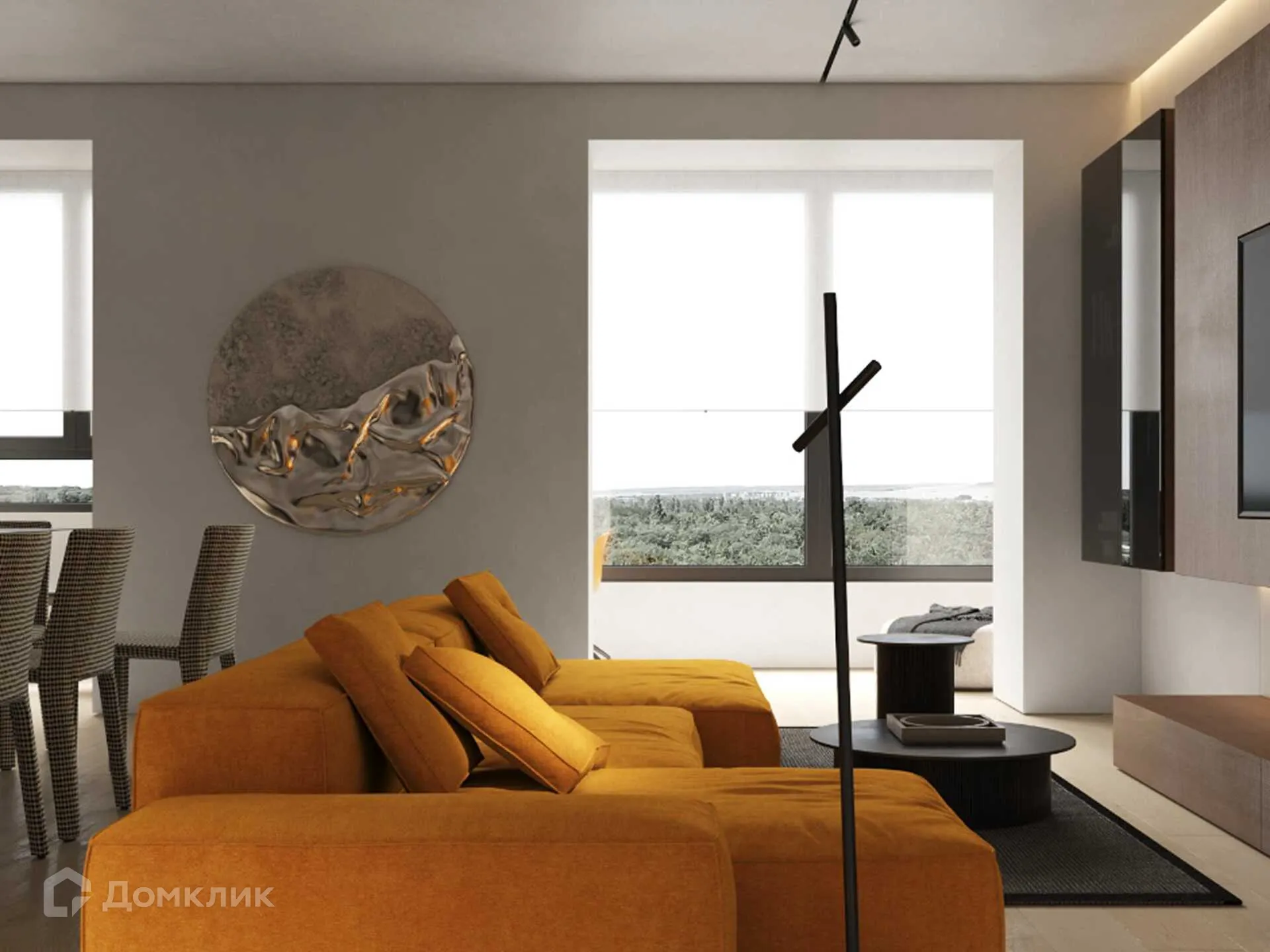 Планировка 1-комнатной квартиры 32.6 м² в ЖК Движение61, г. Ростов-на-Дону — фото 6