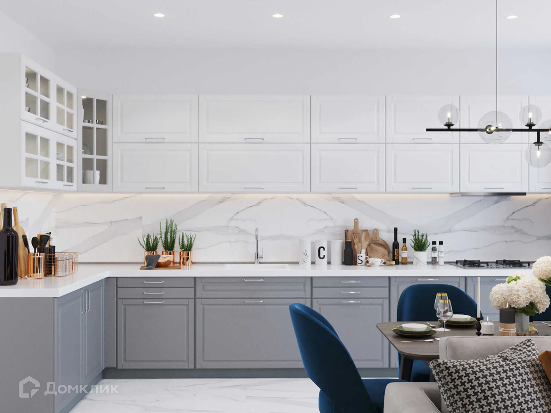 Планировка 3-комнатной квартиры 82.6 м² в ЖК Движение61, г. Ростов-на-Дону — фото 11