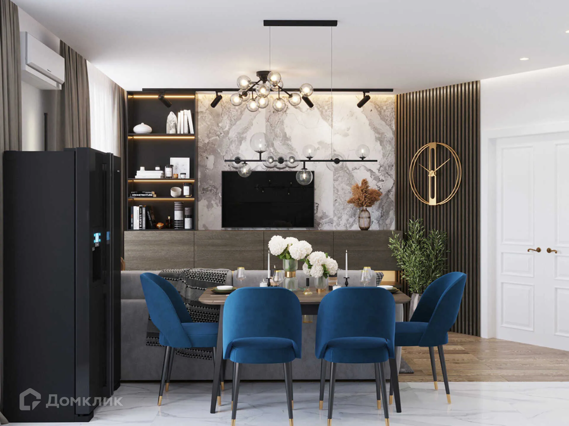 Планировка 3-комнатной квартиры 82.6 м² в ЖК Движение61, г. Ростов-на-Дону — фото 15