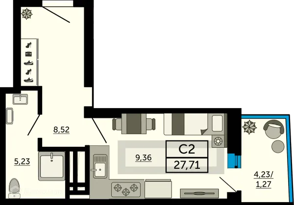 Квартира в ЖК "Донской Арбат"