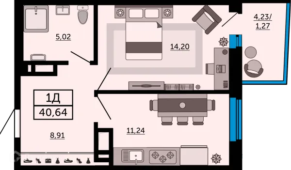Квартира в ЖК "Донской Арбат"