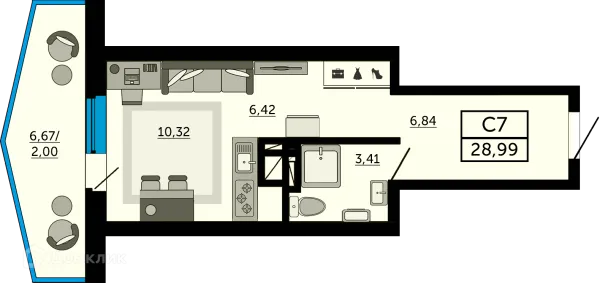 Квартира в ЖК "Донской Арбат"