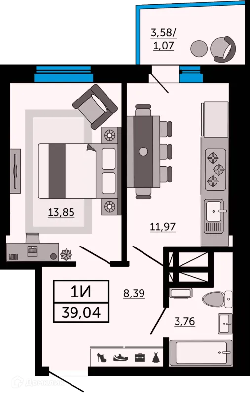 Квартира в ЖК "Донской Арбат"