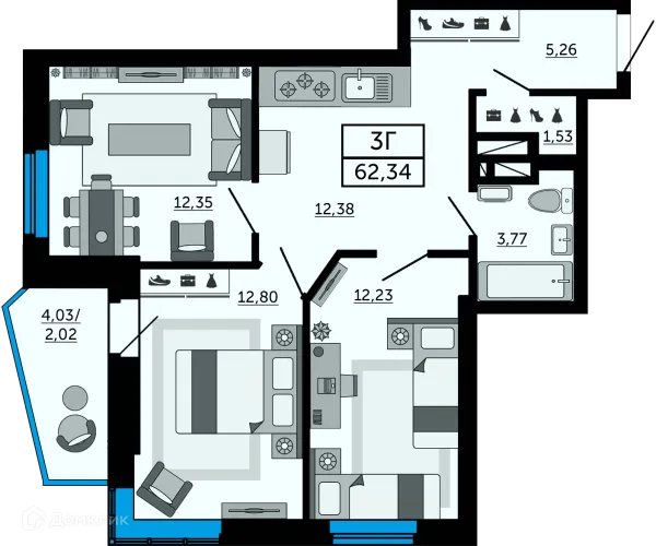Квартира в ЖК "Донской Арбат"