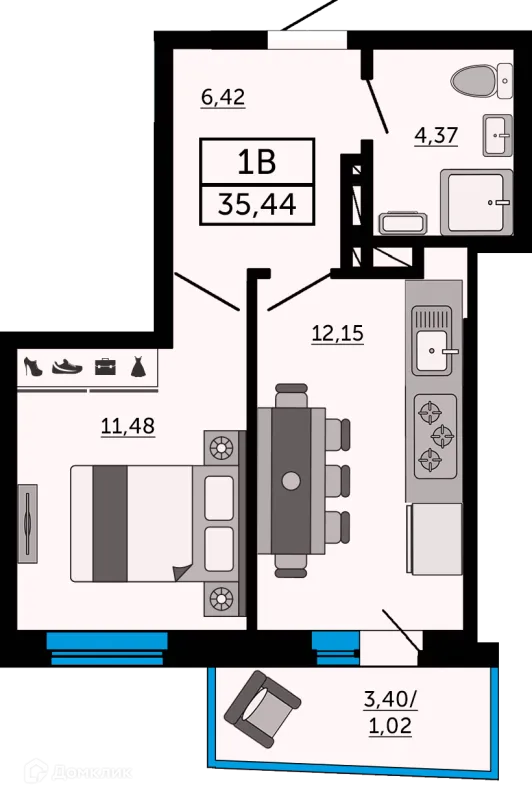 Квартира в ЖК "Донской Арбат"