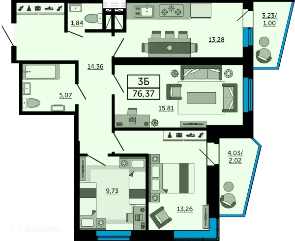 Квартира в ЖК "Донской Арбат"