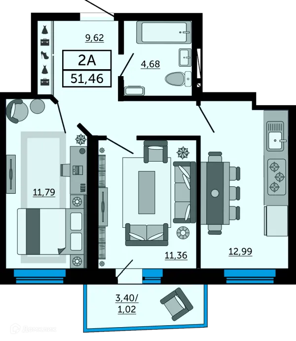 Квартира в ЖК "Донской Арбат"