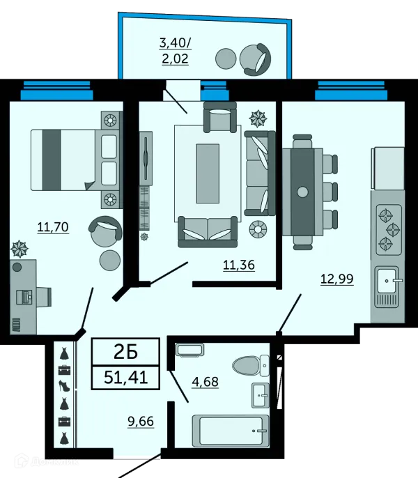 Квартира в ЖК "Донской Арбат"