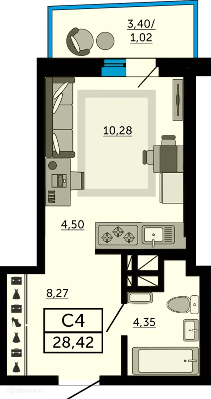 Квартира в ЖК "Донской Арбат"
