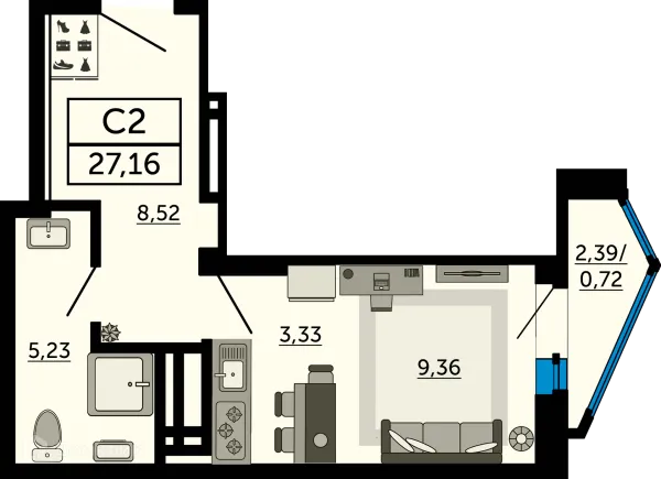 Квартира в ЖК Royal Towers (Роял Тауэрс)