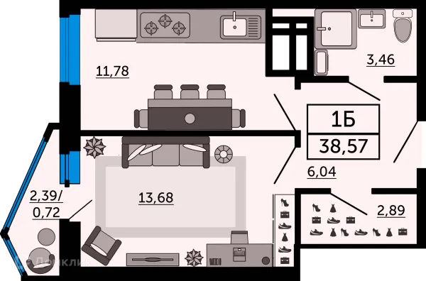 Квартира в ЖК Royal Towers (Роял Тауэрс)