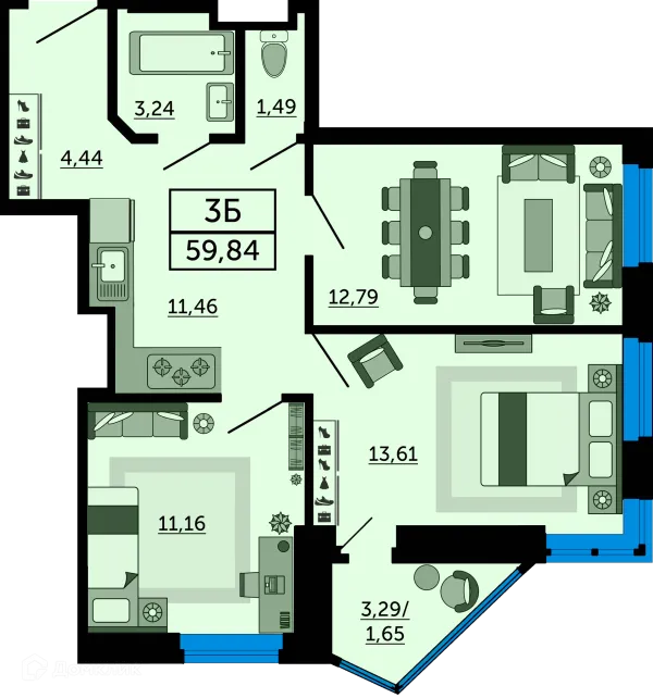 Квартира в ЖК Royal Towers (Роял Тауэрс)