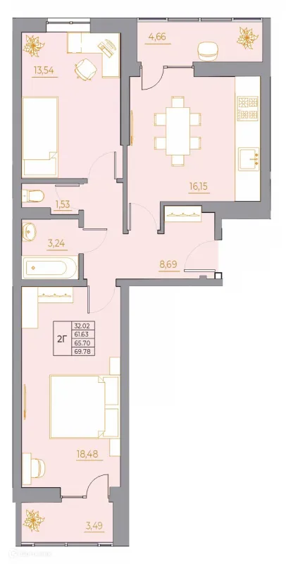 Квартира в ЖК Новый Горизонт