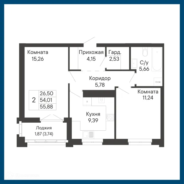 Квартира в ЖК Курортный квартал Ривьера