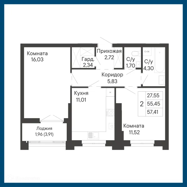 Квартира в ЖК Курортный квартал Ривьера