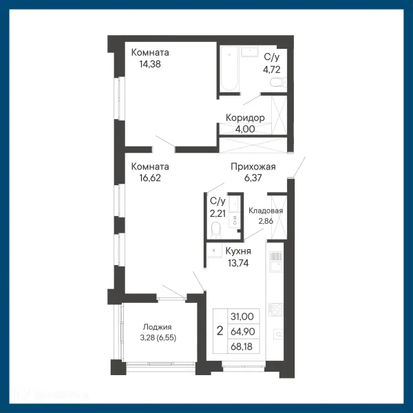 Квартира в ЖК Курортный квартал Ривьера