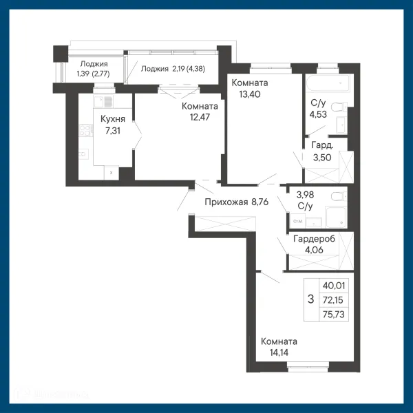 Квартира в ЖК Курортный квартал Ривьера