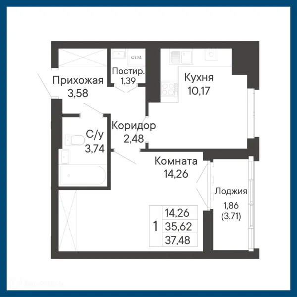Квартира в ЖК Курортный квартал Ривьера