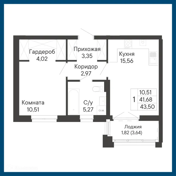 Квартира в ЖК Курортный квартал Ривьера