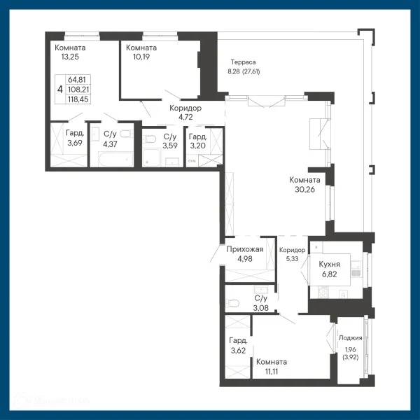 Квартира в ЖК Курортный квартал Ривьера