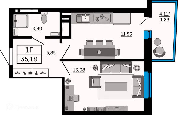 Квартира в ЖК "Донской Арбат"