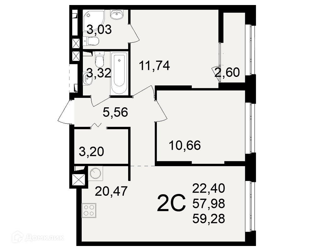 Квартира в ЖК"Новое измерение"