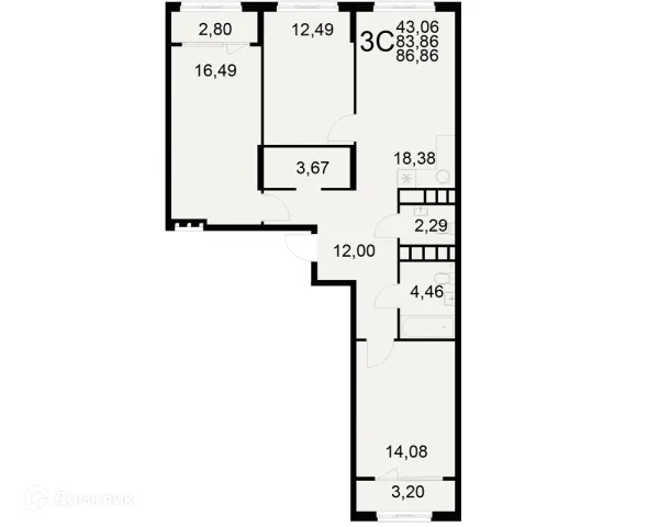 Квартира в ЖК Радости жизни