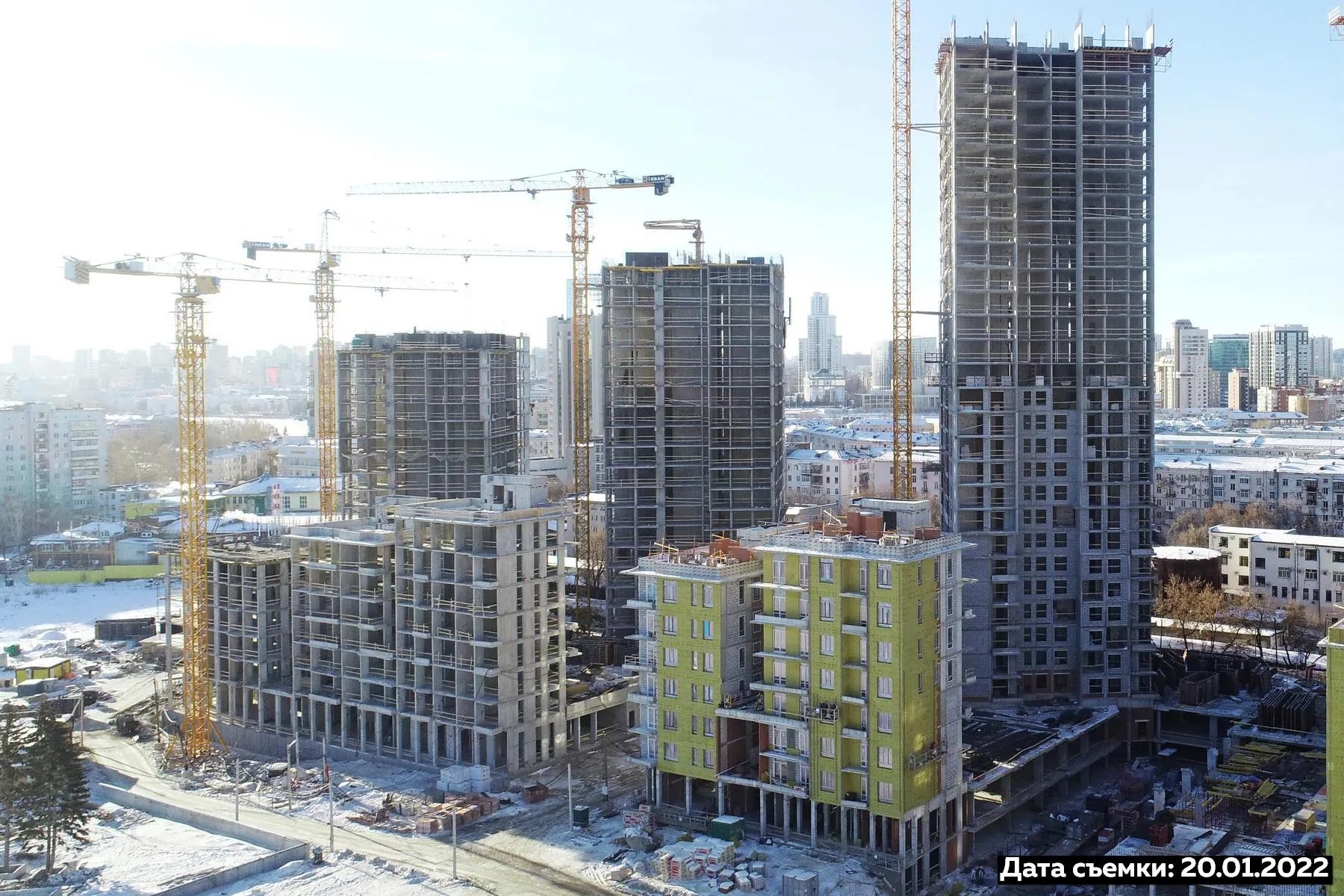 ЖК Екатерининский парк ход строительства