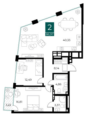 Квартира в ЖК Арт-кварталы