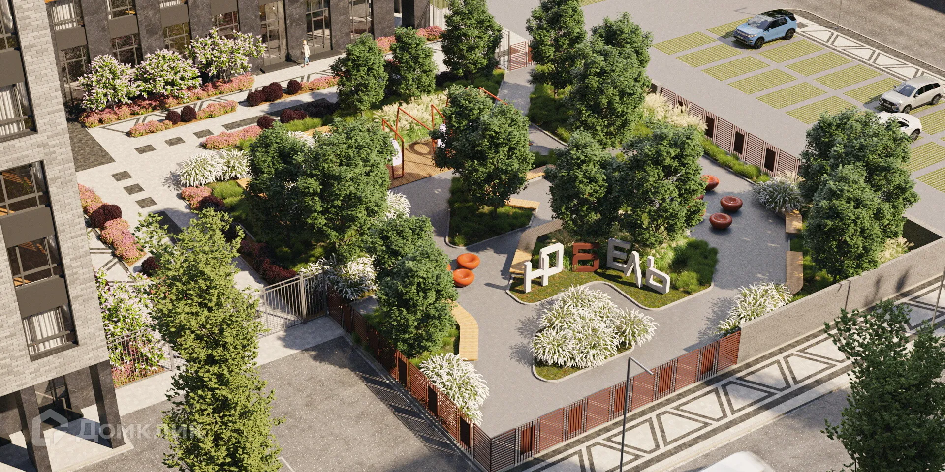 Планировка 1-комнатной квартиры 33.93 м² в ЖК Нобель, г. Рязань — фото 10