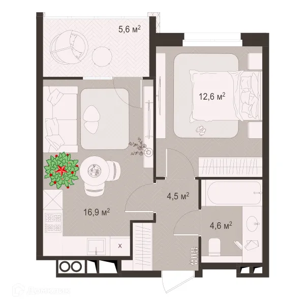 Квартира в ЖК Окская стрелка