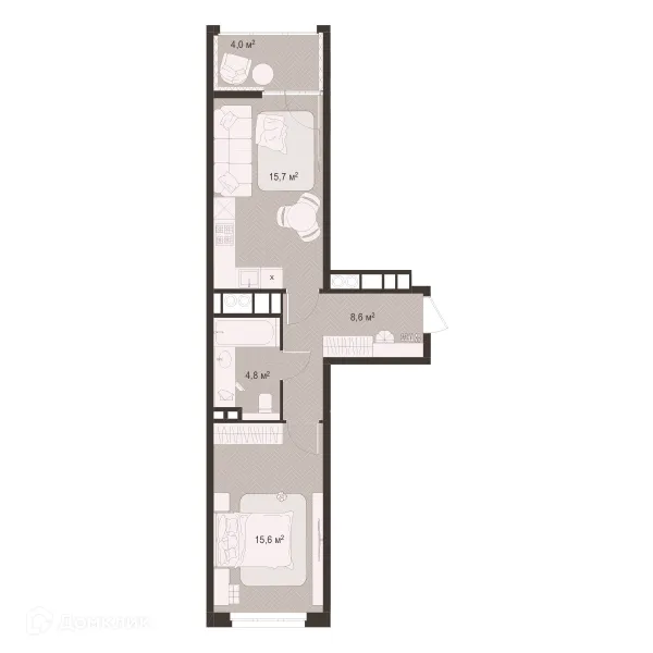 Квартира в ЖК Окская стрелка