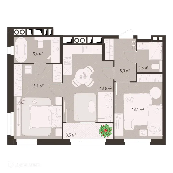 Квартира в ЖК Окская стрелка