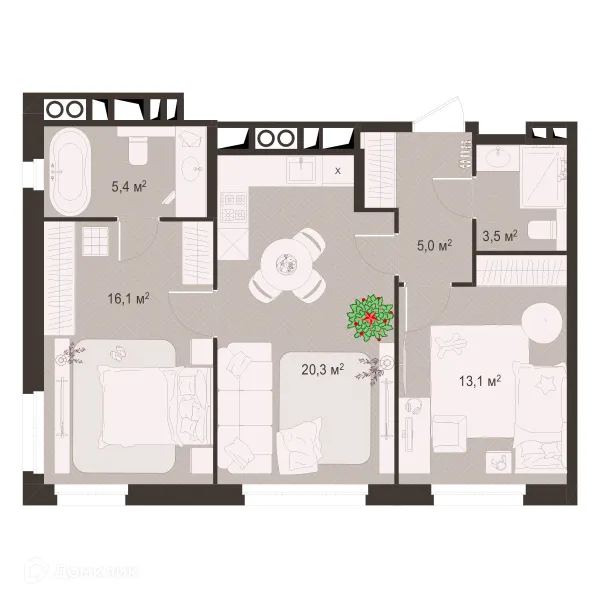 Квартира в ЖК Окская стрелка