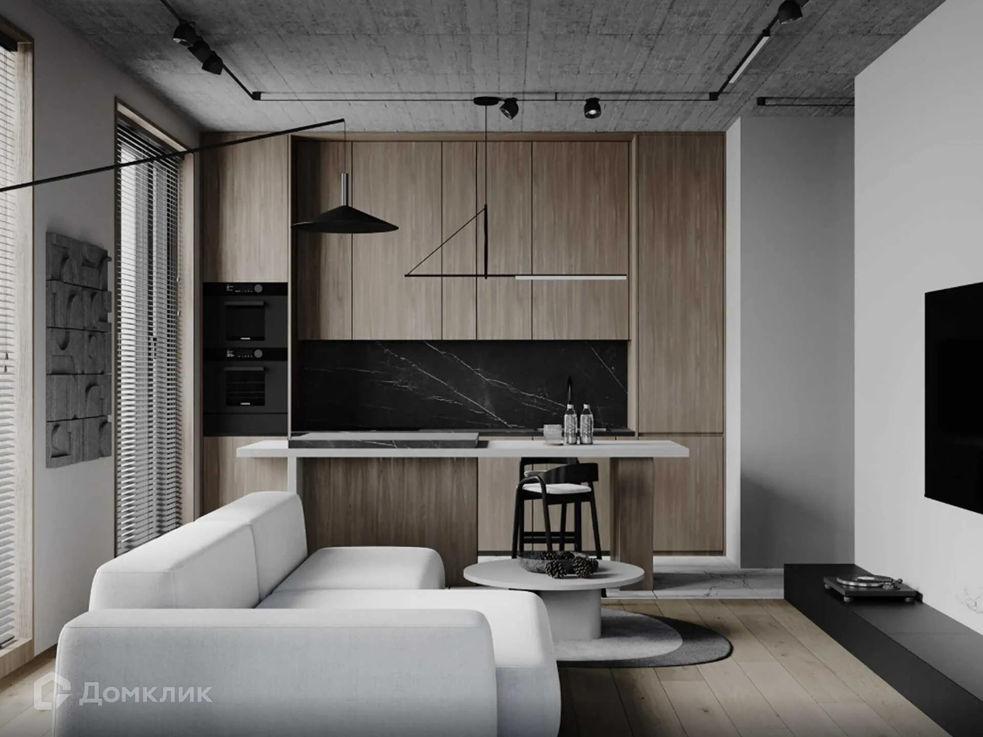 Планировка 2-комнатной квартиры 67.5 м² в ЖК Smartpolét (Смартполёт), г. Ростов-на-Дону — фото 1