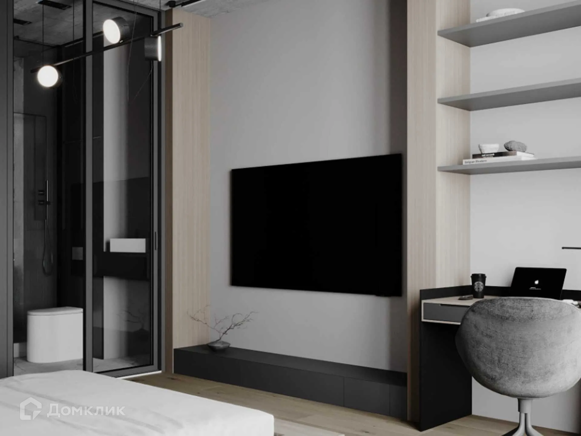 Планировка 2-комнатной квартиры 67.5 м² в ЖК Smartpolét (Смартполёт), г. Ростов-на-Дону — фото 6