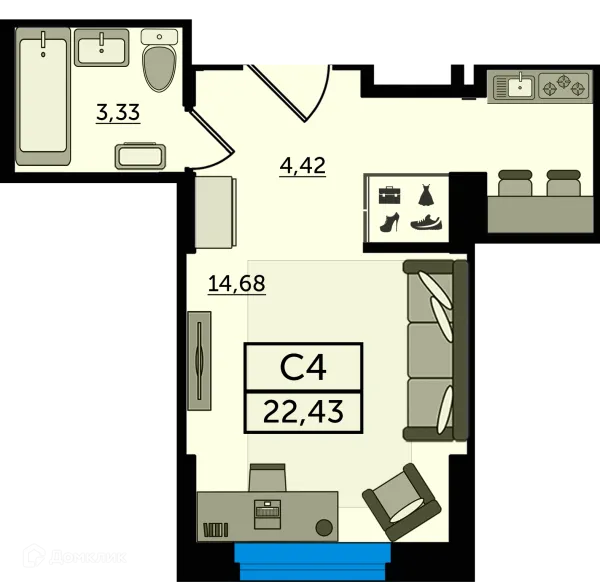 Квартира в ЖК "Легенда Ростова"