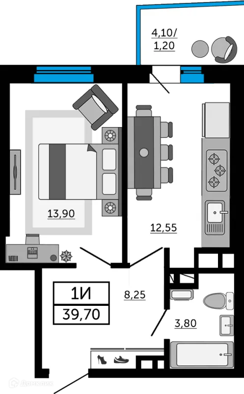 Квартира в ЖК Донской Арбат 2