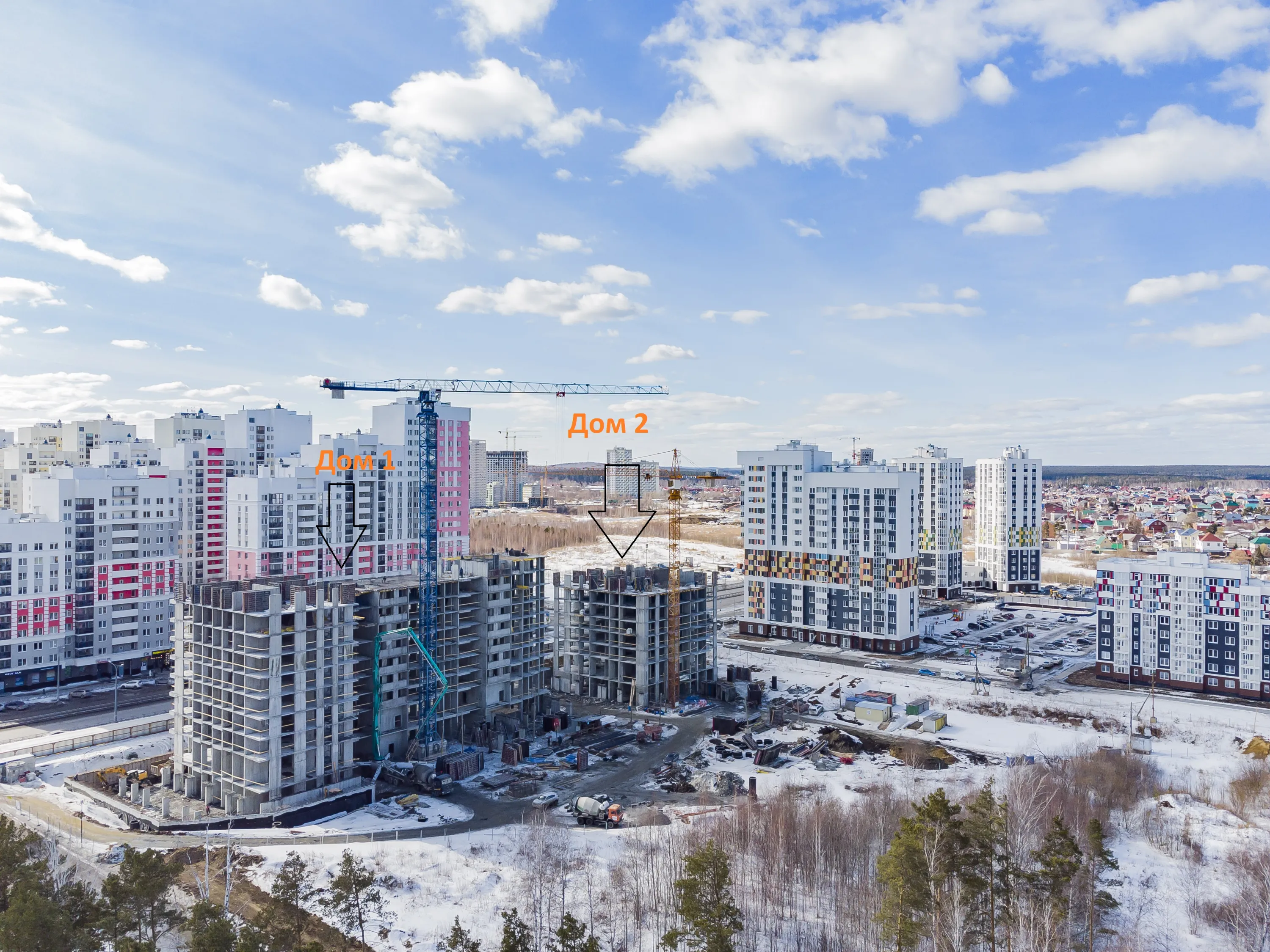 ЖК Семейный квартал "Добрый" ход строительства