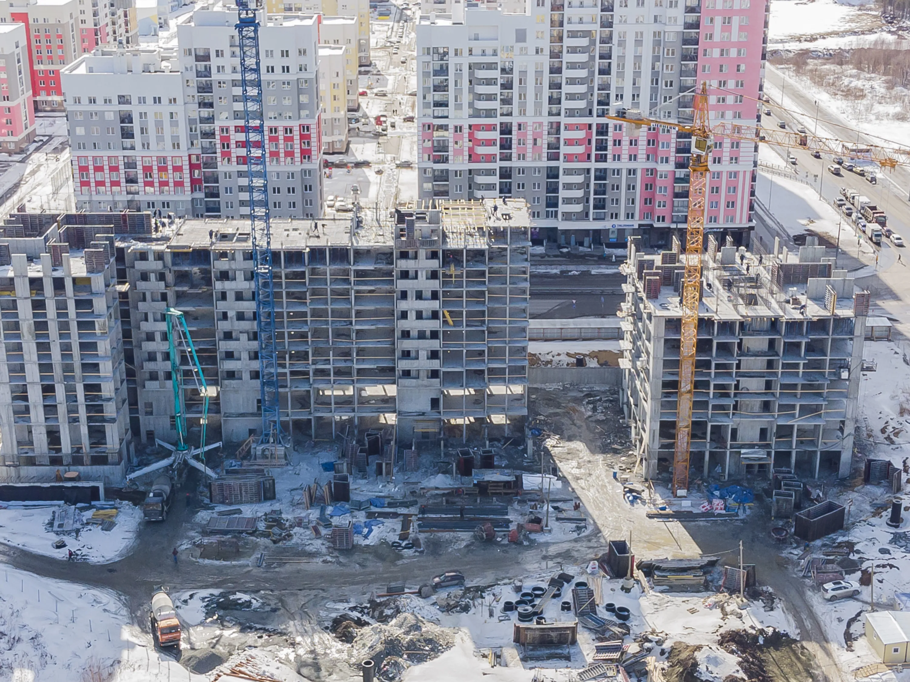 ЖК Семейный квартал "Добрый" ход строительства