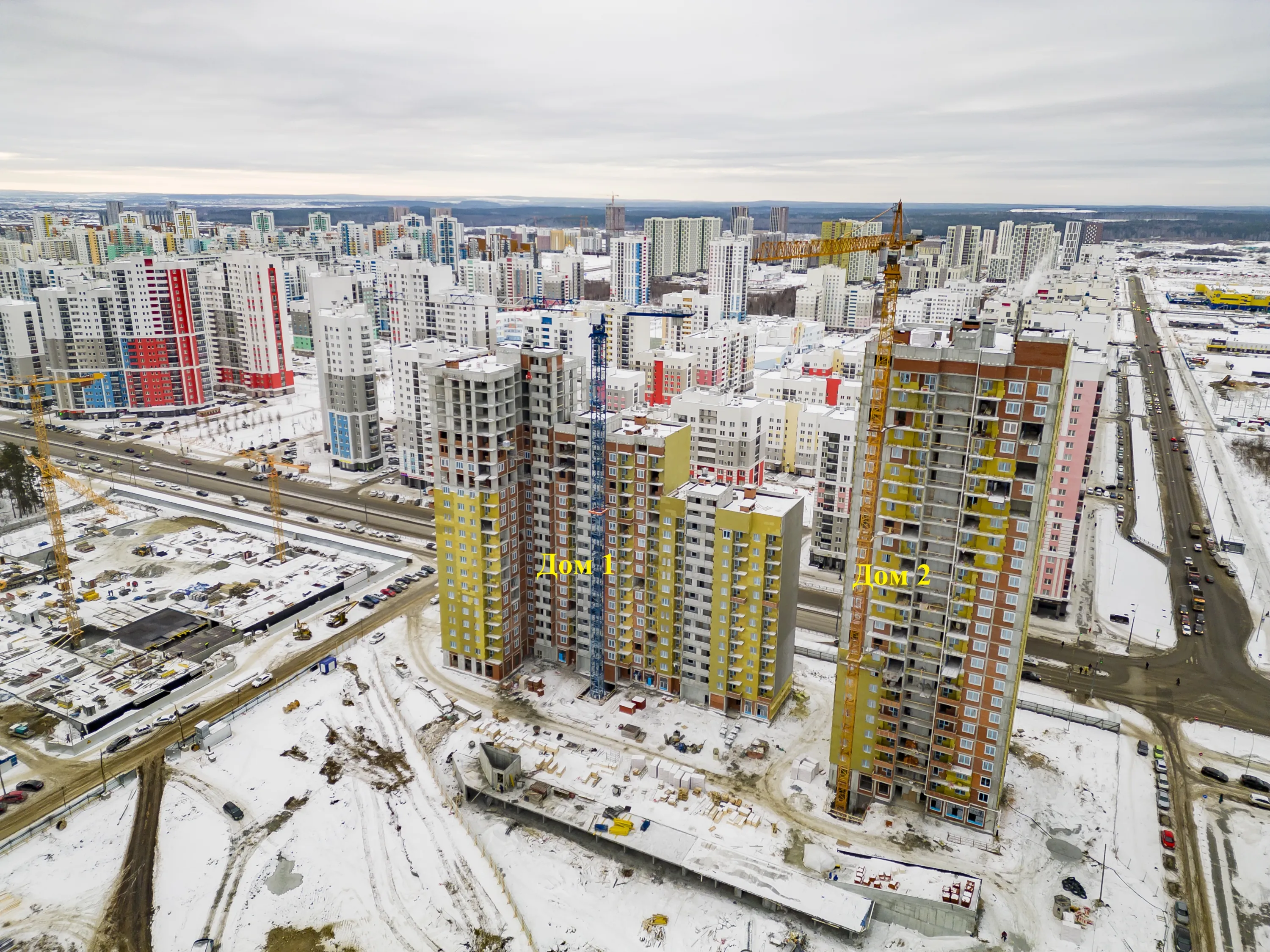 ЖК Семейный квартал "Добрый" ход строительства