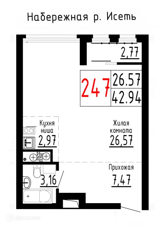 Фото квартиры в ЖК Лувр