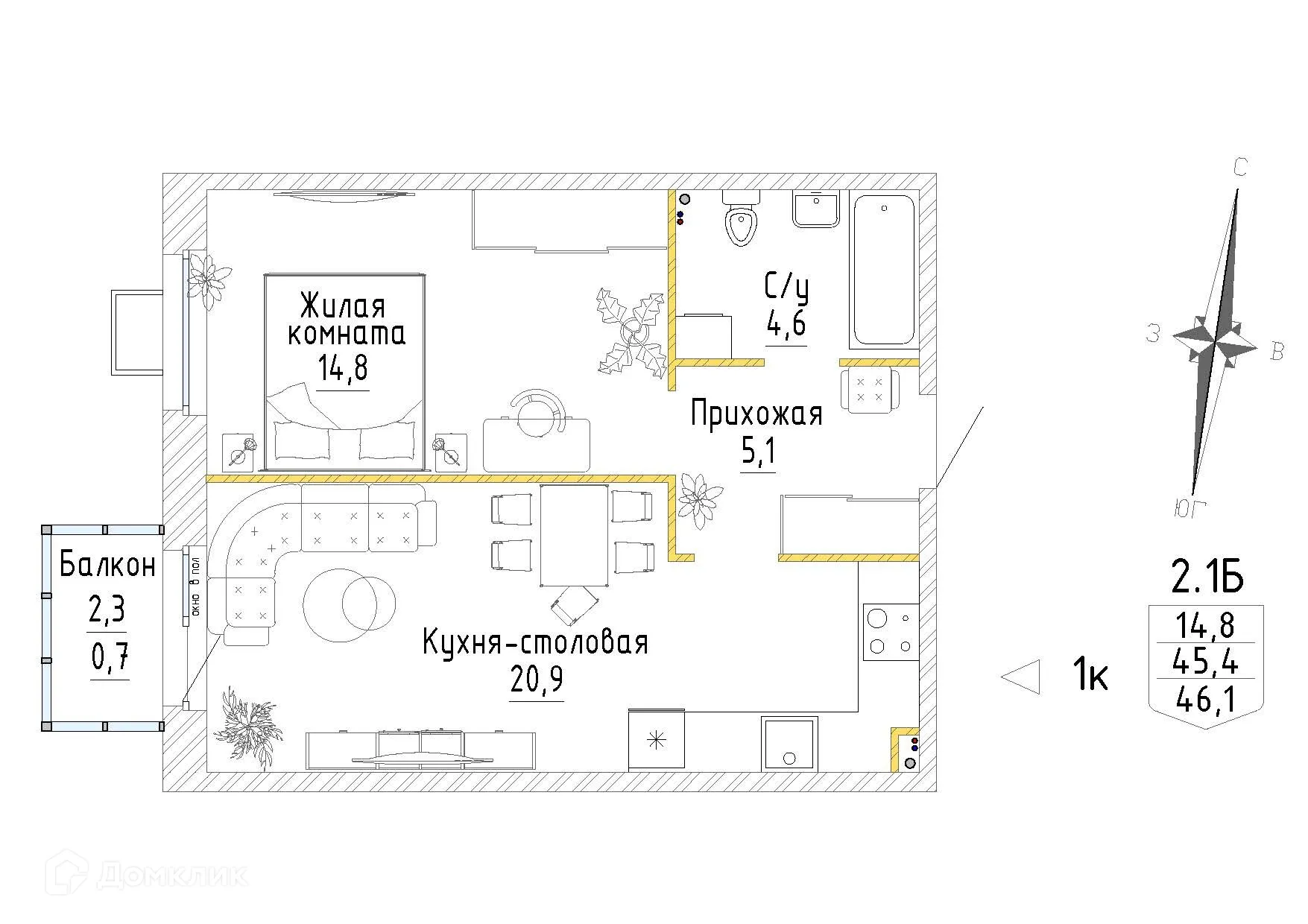 Фото квартиры в ЖК "Зелёная горка"