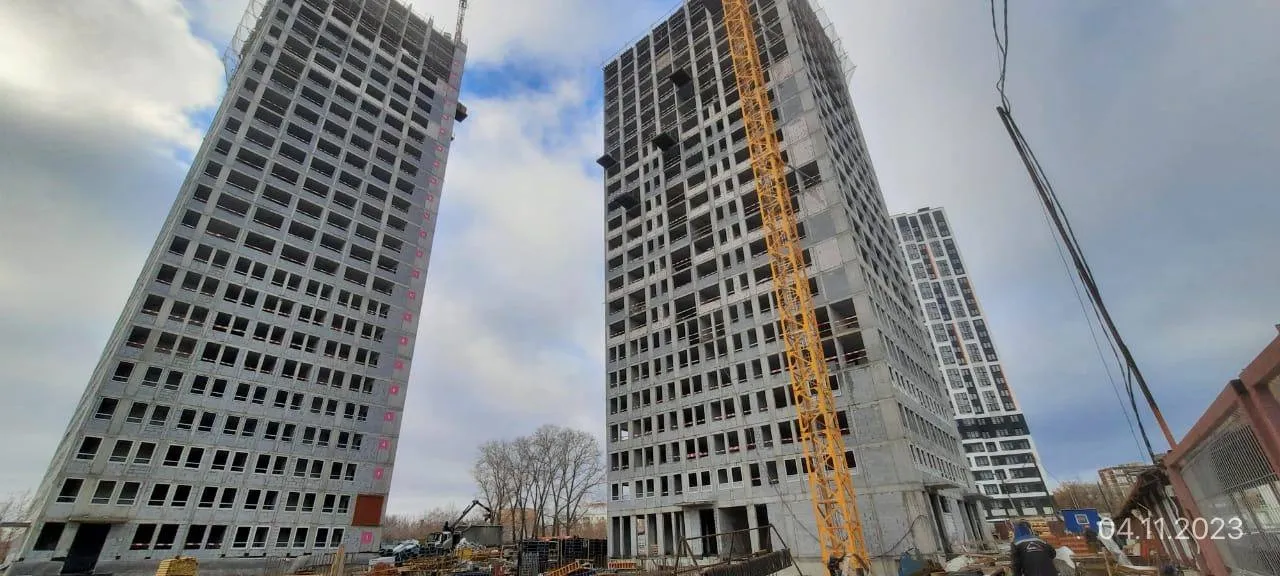 ЖК Жилые высотки H2O ход строительства