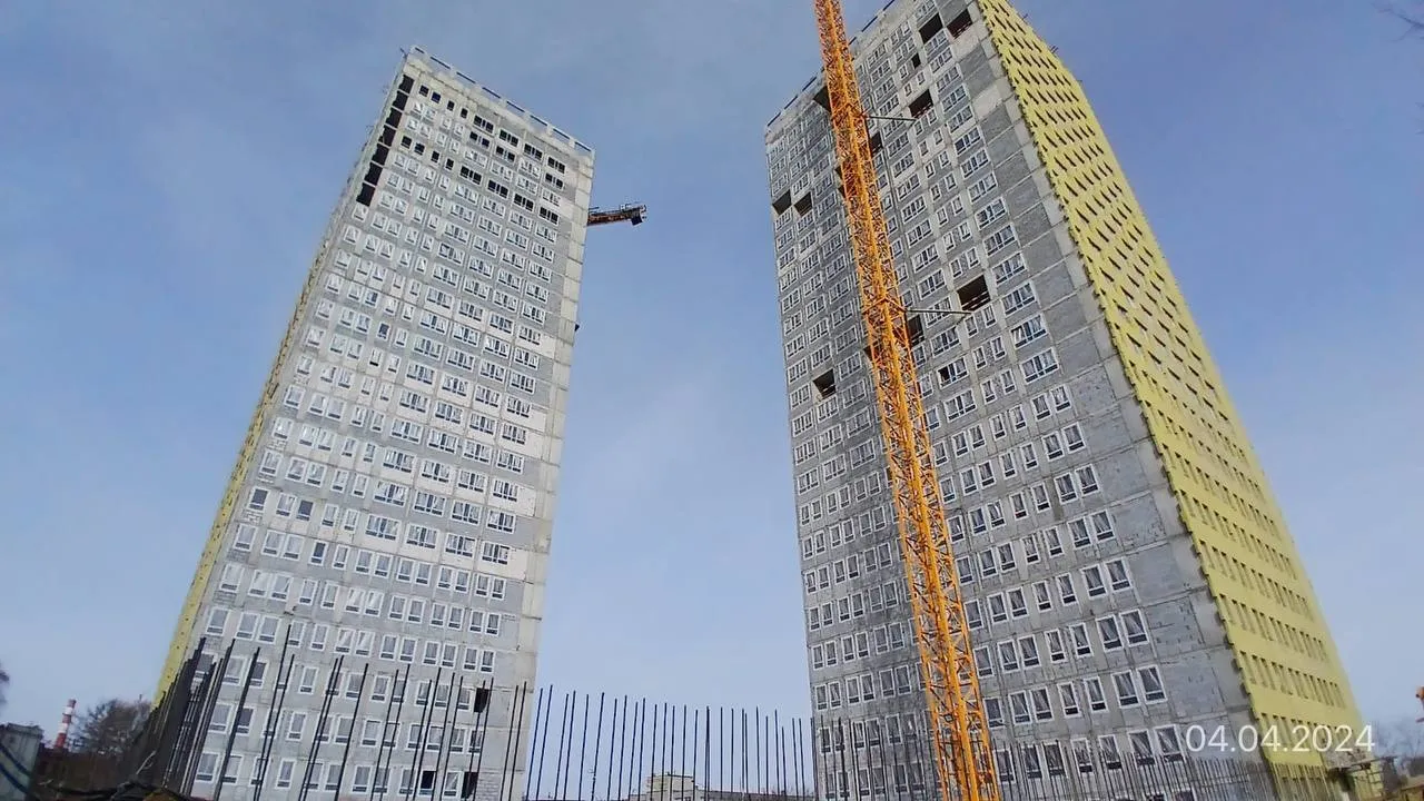 ЖК Жилые высотки H2O ход строительства