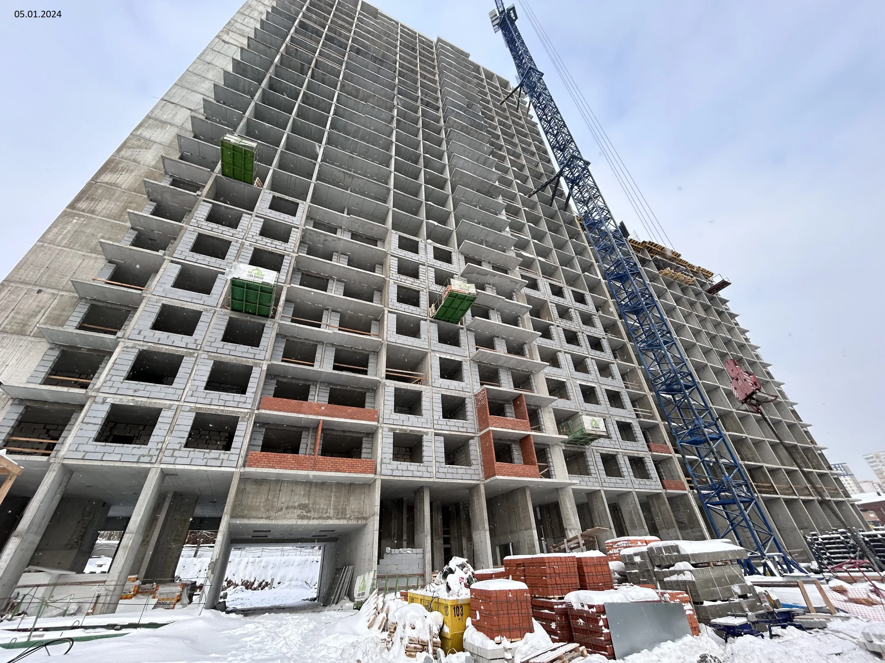 ЖК Небосклоны ход строительства